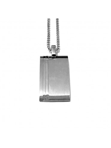 piastrina militare targhetta collana uomo cll2167