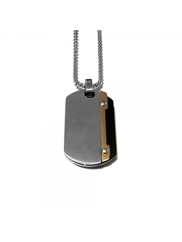 piastrina militare targhetta collana uomo cll2169
