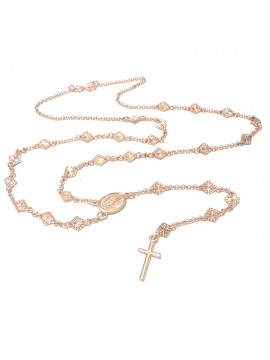 collana rosario donna argento 925 ramata cattolico cll2227
