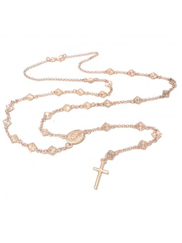 collana rosario donna argento 925 ramata cattolico cll2227