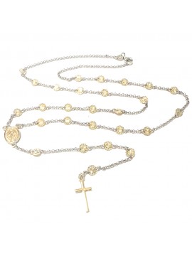 collana rosario donna argento 925 cattolico cll2231