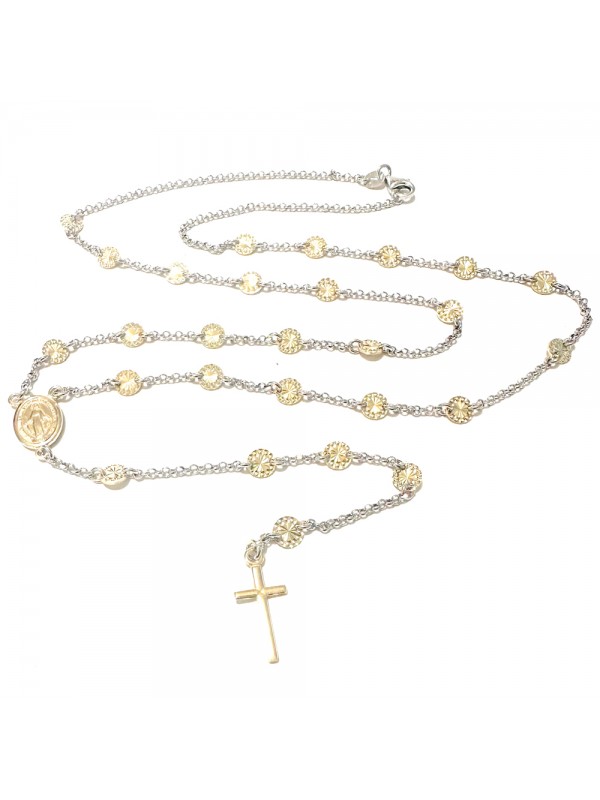 collana rosario donna argento 925 cattolico cll2231