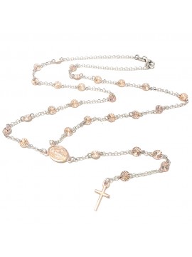 collana rosario donna argento 925 cattolico cll2232
