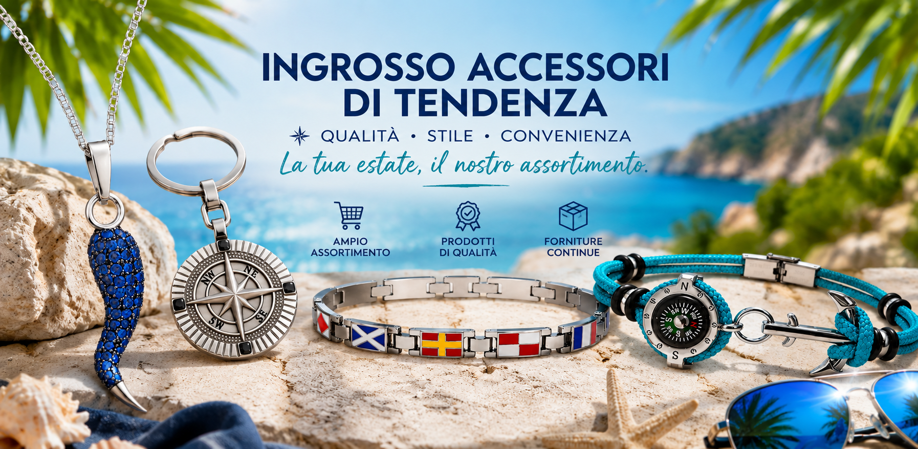 ingrosso bigiotteria e gioielli marinari